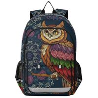 Owl Backpack for Boys Girls, Owl Mandala Backpack Students Bookbag Daypack for School Primary Teens