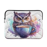 Owl Coffee Laptop Sleeve Case for 13-14 Inch Notebook, Portable Computer Bag Briefcase Tablet Travel