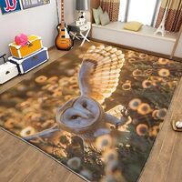 Area Rugs for Living Room 2x3 Machine Washable Low Pile Rug for Bedroom, Dandelion, Owl Carpet Soft 