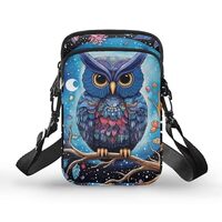 YECARYPOD Moon Owl Crossbody Phone Bag for Women Girls Small Cross Body Shoulder Handbag Cell Phone 