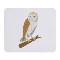 CafePress Barn Owl Mousepad Non-Slip Rubber Gaming Mousepad