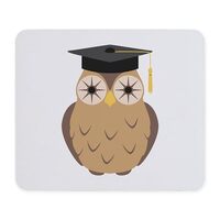 CafePress Education Owl Mousepad Non-Slip Rubber Gaming Mousepad