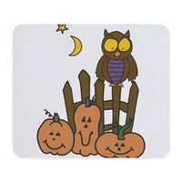 CafePress Owl and Pumpkins Mousepad Non-Slip Rubber Gaming Mousepad