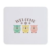 CafePress Welcome Owls Mousepad Non-Slip Rubber Gaming Mousepad
