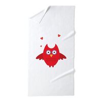 CafePress Red Owl Bird Animal Large Beach Towel, Soft Towel with Unique Design