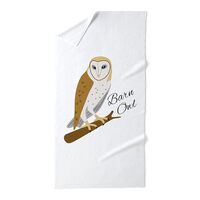 CafePress Barn Owl Large Beach Towel, Soft Towel with Unique Design