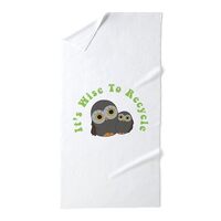 CafePress Owls and Saying Large Beach Towel, Soft Towel with Unique Design