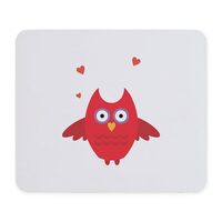 CafePress Red Owl Bird Animal Mousepad Non-Slip Rubber Gaming Mousepad