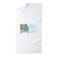 CafePress Painting Owl Large Beach Towel, Soft Towel with Unique Design