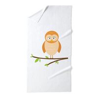 CafePress Branch Perched Owl Large Beach Towel, Soft Towel with Unique Design