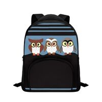 Rweroyiu Funny Owl School Backpack for Teen Girls with Lots Of Pockets Lightweight Toddler Backpack 