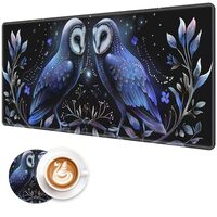 Large Extended Gaming Mouse Pad Owl Under The Moonlight Versatile Office and Gaming Computer Mat - 1