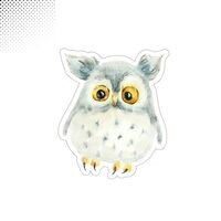 Owl Sticker, Gift for Owl Lover, Animals Sticker, Owl Lover Gift