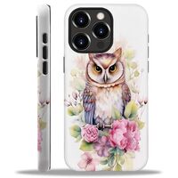 ANLUN STORE Compatible with iPhone 15 Pro Max Case,Owl and Flower Case for iPhone 15 Pro Max Case 2 