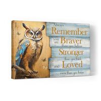 Ooeiiiy Motivational Owl Canvas Wall Art Owl Gifts Wall Decor Inspirational Bible Quotes Picture Pos