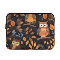 J JOYSAY Cute Fall Owls Leaves 13-14 Inch Laptop Sleeve for Women Laptop Bag Laptop Bag Computer Sle