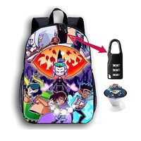 LPENHCENG TOH Owl Anime17 Inches Backpack - The Ultimate Anime Gift Set!Unisex Backpack with Sticker