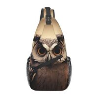 Cute Owl Sling Bag Backpack For Men Cross Chest Bag Crossbody Shoulder Bag Travel Hiking Daypack
