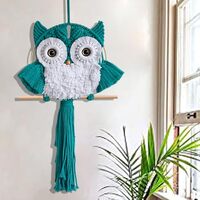 ACEDSGN Owl Macrame Wall Hanging Large Owl Dreamcatcher Boho Handwoven Tapestry Wall Decor for Home 