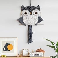 ACEDSGN Large Macrame Wall Hanging Owl Dream Catcher Boho Wall Decor for Home Nursery Dorm Christmas