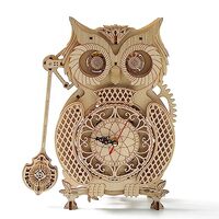 NPQPNAFC Three-Dimensional Puzzle - Owl Clock - Mechanical Model Brain Teaser Games Stunning Gifts f