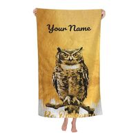 Macucop Personalized Beach Towels for Adults Kids Custom Pool Towels with Name Microfiber Beach Towe