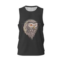 Tank Tops for Men Shirts Sleeveless Muscle Tank Top, Mens Basketball Jersey, Owl