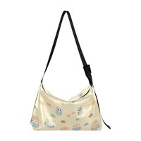 UMIRIKO Cute Owl Crossbody Bag for Women Men with Adjustable Strap PU Leather Shoulder Hobo Purse Ba