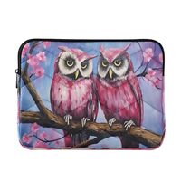 J JOYSAY Watercolor Flower Owls 13-14 Inch Laptop Sleeve for Women Laptop Bag Laptop Case Bag Comput