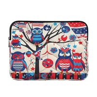 J JOYSAY Owls Patriotic 13-14 Inch Laptop Sleeve for Women Laptop Bag Laptop Sleeve Bag Vertical Cas