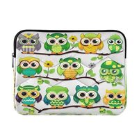 J JOYSAY St. Patrick's Day Cute Owls 13-14 Inch Laptop Sleeve for Women Laptop Bag Laptop Prote