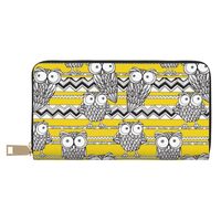 Buewutiry Travel Wallet Womens - Funny Owl Zipper Wallets for Women, Cute Wallets for Women