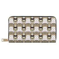 Buewutiry Travel Wallet Womens - Owl Pattern Print Zipper Wallets for Women, Cute Wallets for Women