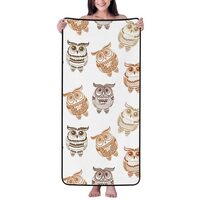 Novastar Cotton Bath Towels for Bathroom - Simple Cute Owls Microfiber Towels for Body Bath Sheets, 