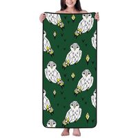 Novastar Cotton Bath Towels for Bathroom - Geometric Owl Microfiber Towels for Body Bath Sheets, Per