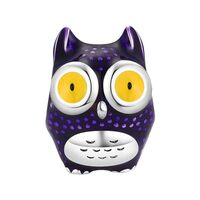 TBYHR Purple Owl Charms for Bracelets Necklaces 925 Sterling Silver with 5A Cubic Zirconia Valentine