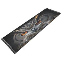 YETTASBIN Owl Runner Rug 2' X 6', Anti Fatigue Large Floor Mat Soft Absorbent Washable Lin