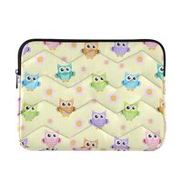 Coikll Cute Owl Laptop Sleeve Bag Shockproof Protective Computer Carrying Case for 13-14 inch Notebo