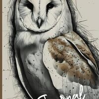 Barn Owl Journal: Stunning Native Bird Notebook Diary, Wide Lined, Perfect Bird Lover Gift