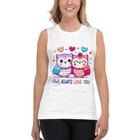 Inpunition Muscle Shirt Owl Always Love You White