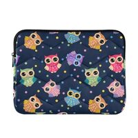 J JOYSAY Colorful Owls Dark Blue 13-14 Inch Laptop Sleeve for Women Laptop Bag Laptop Sleeve Bag Com