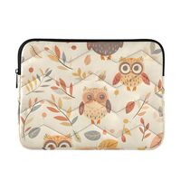 J JOYSAY Autumn Leaves Cute Owls 13-14 Inch Laptop Sleeve for Women Laptop Bag Laptop Sleeve Bag Tab