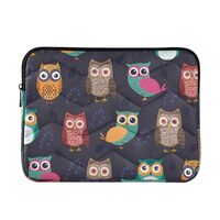 J JOYSAY Cute Owls Leaves 13-14 Inch Laptop Sleeve for Women Laptop Bag Laptop Carrier Tablet Sleeve