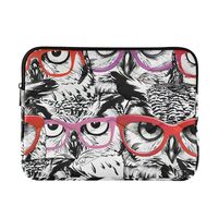 J JOYSAY Owls Red Glasses 13-14 Inch Laptop Sleeve for Women Laptop Bag Laptop Cases Computer Case f