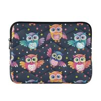 J JOYSAY Colorful Owls 13-14 Inch Laptop Sleeve for Women Laptop Bag Laptop Protective Case Computer