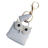 Owl Keychain Purse Cute Owl Bag, PU Leather Owl Tassel Keychain, Creative Owl Coin Purse Keychain Ow