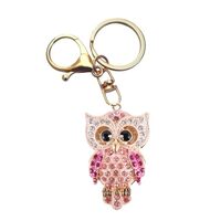 Owl Keychain,Animal Rhinestone Key Decoration for Women,Sparkling Keyring Crystal Purse Pendant,Gift