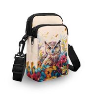 Rweroyiu Cartoon Owl Crossbody Sling Bag for Women Mini Shoulder Handbag Purse Lightweight Mulit Poc