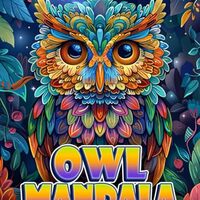 Owl Mandala Adult Coloring Book For Women: Owl Mandala Easy Mandala Coloring Pages For Adults For Re