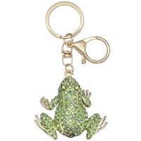 Animal Pendant Key Chains Ring Crystal Bling Turtle Whales Horse Elephants Koala Flamingos Owl Frogs